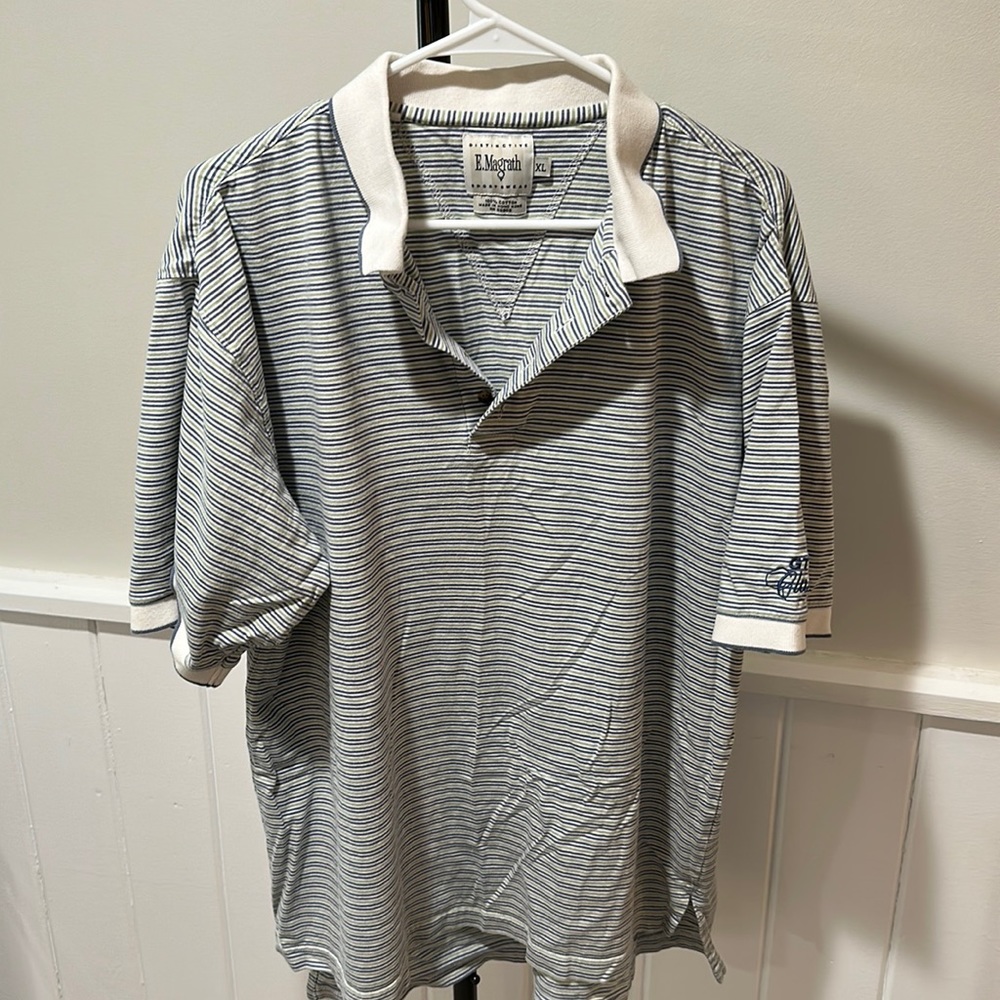 E. Magrath Cotton Striped Polo